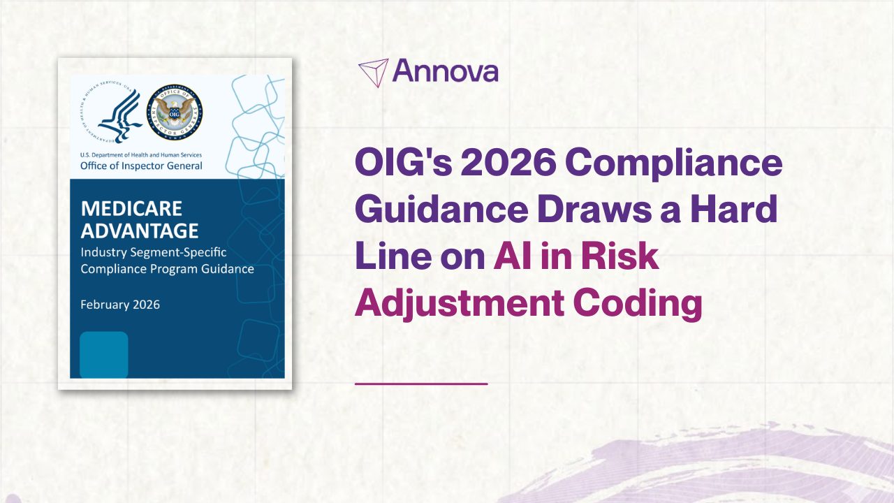 OIG's 2026 Compliance Guidance Draws a Hard Line on AI in Risk Adjustment Coding