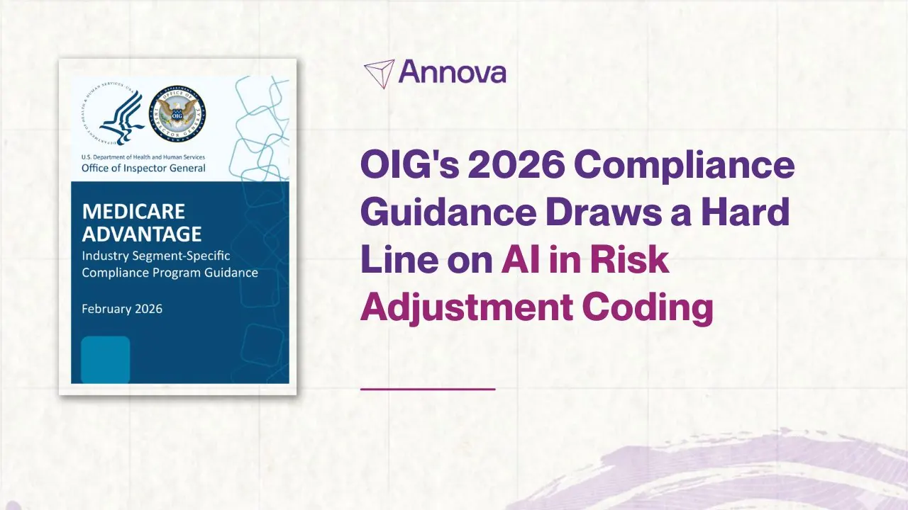 OIG's 2026 Compliance Guidance Draws a Hard Line on AI in Risk Adjustment Coding