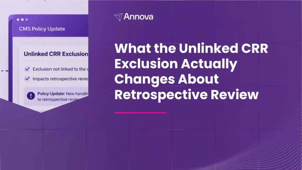 What the Unlinked CRR Exclusion Actually Changes About Retrospective Review