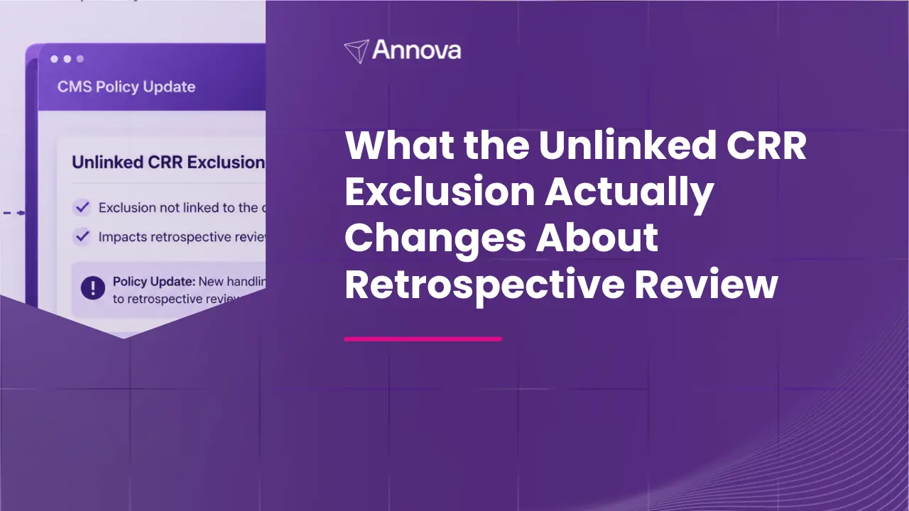 What the Unlinked CRR Exclusion Actually Changes About Retrospective Review